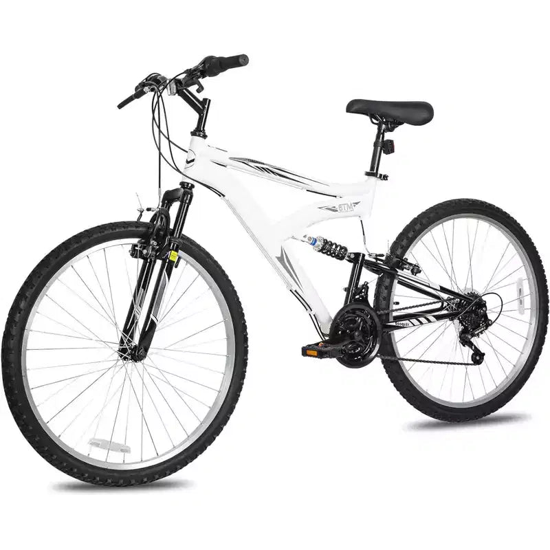 hykolity Mountain Bike, 26 27.5 Wheel, 18 Speed MTB Bicycle with Dual Suspension, Adjustable Saddle for Men Women Outdoor Cycling