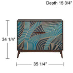 55 Downing Street Delilah 35 1/4 Wide Multicolor 2-Door Accent Chest