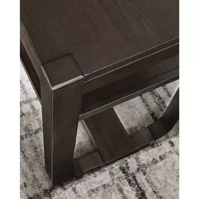 Signature Design by Ashley Breckington Console Table - Modern Sofa Table with Adjustable Shelves, Dark Brown