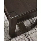 Signature Design by Ashley Breckington Console Table - Modern Sofa Table with Adjustable Shelves, Dark Brown