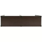 Signature Design by Ashley Breckington Console Table - Modern Sofa Table with Adjustable Shelves, Dark Brown