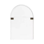 Kate and Laurel Megara Arched Wall Mounted Cabinet, 16x6x24, Black