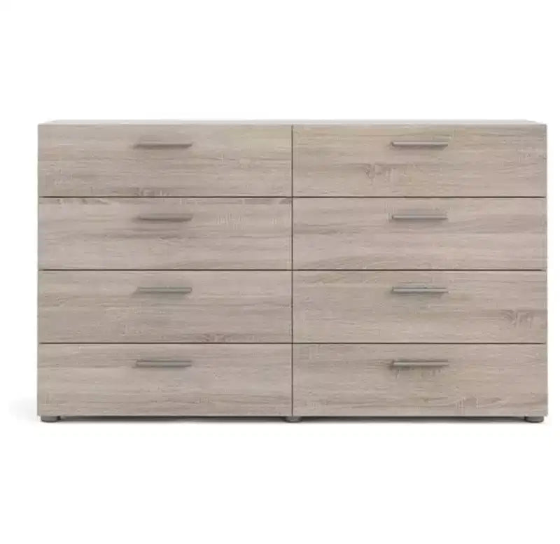 HomeStock Austin Cassettiera Doppia a 8 Cassetti Stile Moderno