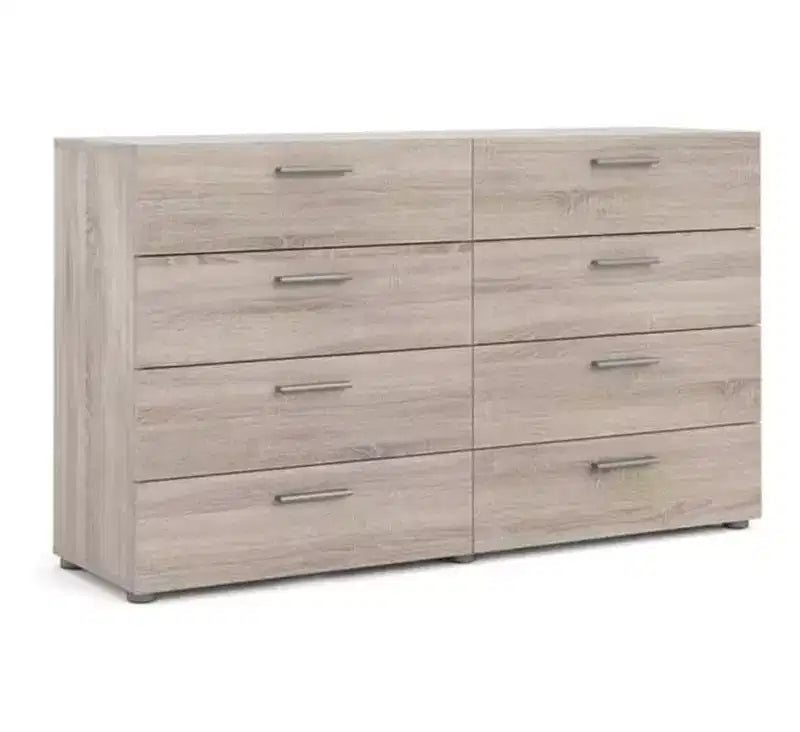 HomeStock Austin Cassettiera Doppia a 8 Cassetti Stile Moderno