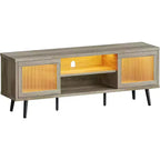 Bestier Modern 63 TV Stand with LED Lights for TVs up to 70 , Media Console with Cable Management