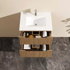 Mobile lavabo sospeso da 24 pollici (solo mobile)
