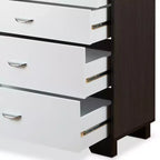 Cassettiera in legno a 5 cassetti GDFStudio Colbert 47