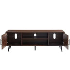 Chic Crate - Bryner Dark Walnut Mid-Century TV Stand for TVs Up to 65 with Storage & Cable Management