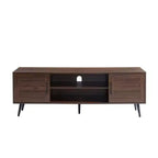 Chic Crate - Bryner Dark Walnut Mid-Century TV Stand for TVs Up to 65 with Storage & Cable Management