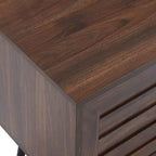 Chic Crate - Bryner Dark Walnut Mid-Century TV Stand for TVs Up to 65 with Storage & Cable Management