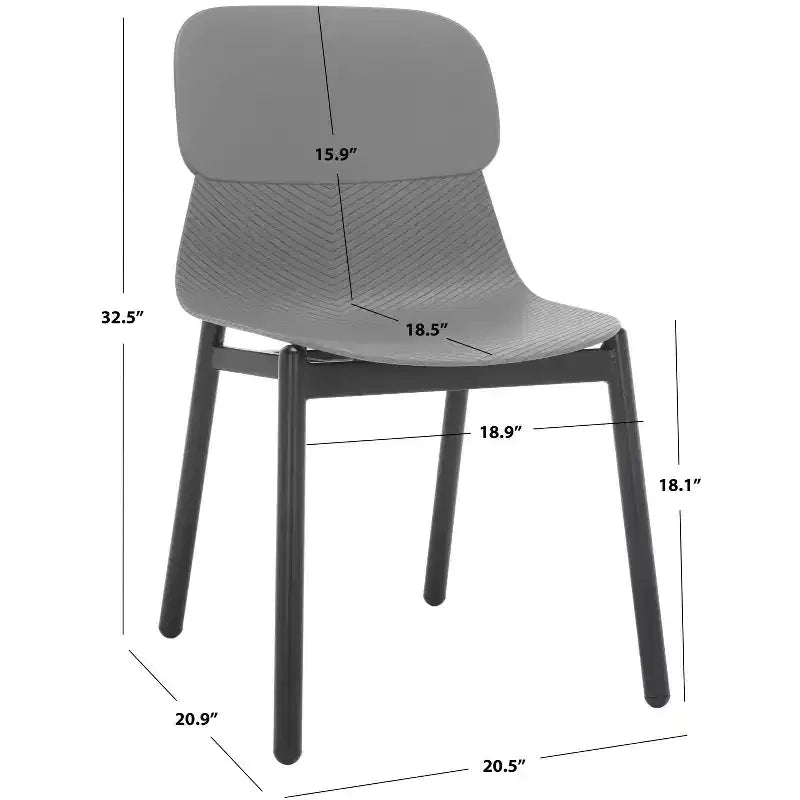 Abbie Molded Plastic Dining Chair (Set of 2) - SFV6900 - Safavieh Couture