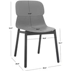 Abbie Molded Plastic Dining Chair (Set of 2) - SFV6900 - Safavieh Couture
