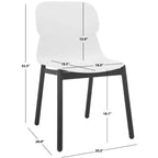 Abbie Molded Plastic Dining Chair (Set of 2) - SFV6900 - Safavieh Couture