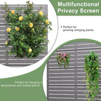 72 H35W Dovelina Grigio Paravento Decorativo per Esterni in Metallo Autoportante Recinzione da Giardino