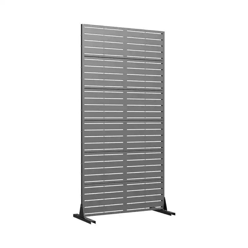 72 H35W Dovelina Grigio Paravento Decorativo per Esterni in Metallo Autoportante Recinzione da Giardino