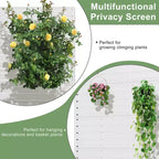72 H35W Dovelina Grigio Paravento Decorativo per Esterni in Metallo Autoportante Recinzione da Giardino