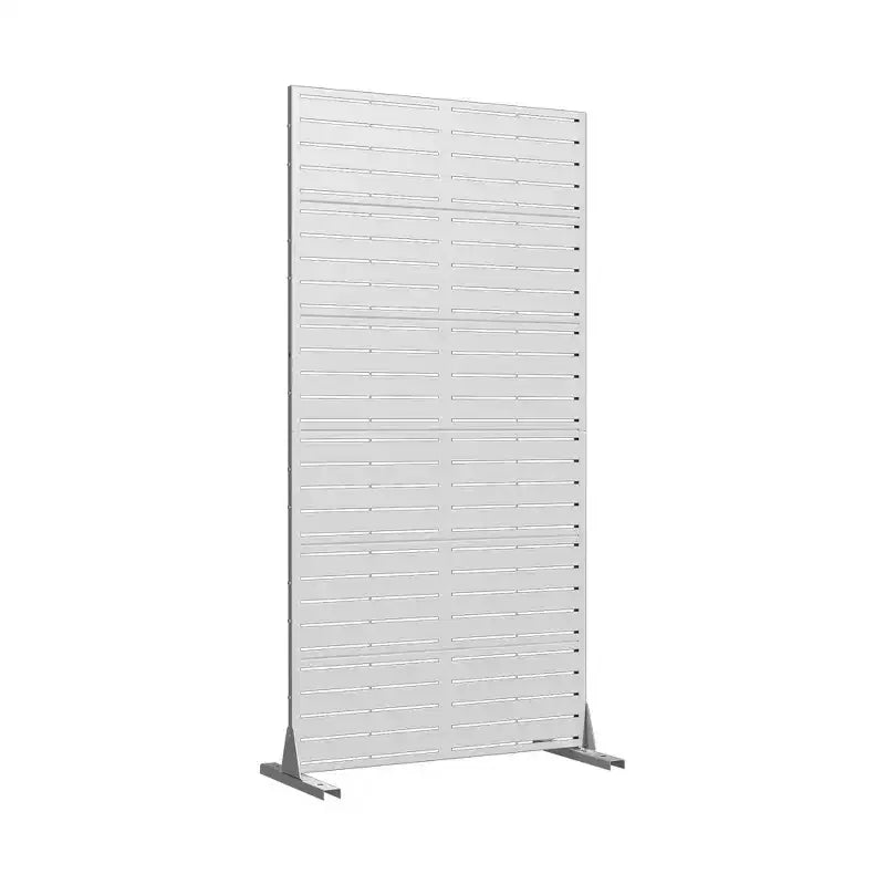 72 H35W Dovelina Grigio Paravento Decorativo per Esterni in Metallo Autoportante Recinzione da Giardino