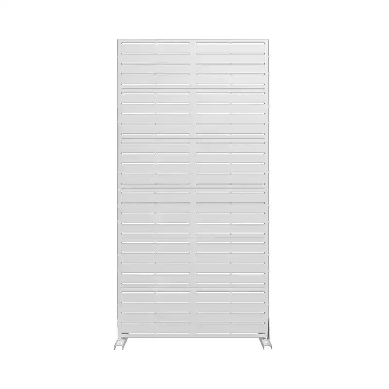 72 H35W Dovelina Grigio Paravento Decorativo per Esterni in Metallo Autoportante Recinzione da Giardino