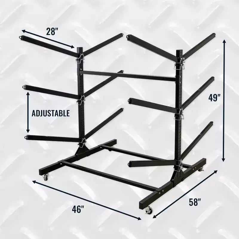 Teal Triangle G-Watersport 6 Levels With Wheels | Double-Sided | Black