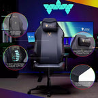 AMERLIFE Gaming Chair Ergonomic PC Game Chair- Lumbar Support Headrest 4D Armrests Computer Chair