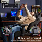 AMERLIFE Gaming Chair Ergonomic PC Game Chair- Lumbar Support Headrest 4D Armrests Computer Chair