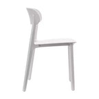 Flash Furniture Sedia da esterni e interni impilabile Dover con schienale curvo, sedia commerciale in resina per tutte le stagioni