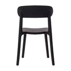 Flash Furniture Sedia da esterni e interni impilabile Dover con schienale curvo, sedia commerciale in resina per tutte le stagioni
