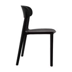 Flash Furniture Sedia da esterni e interni impilabile Dover con schienale curvo, sedia commerciale in resina per tutte le stagioni