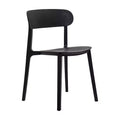 Flash Furniture Sedia da esterni e interni impilabile Dover con schienale curvo, sedia commerciale in resina per tutte le stagioni