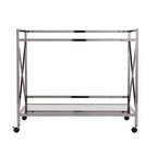 Maxton Bar Cart - Silver/Charcoal - SEI