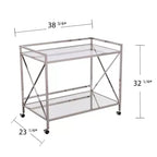 Carrello da bar Maxton - Argento/Antracite - SEI