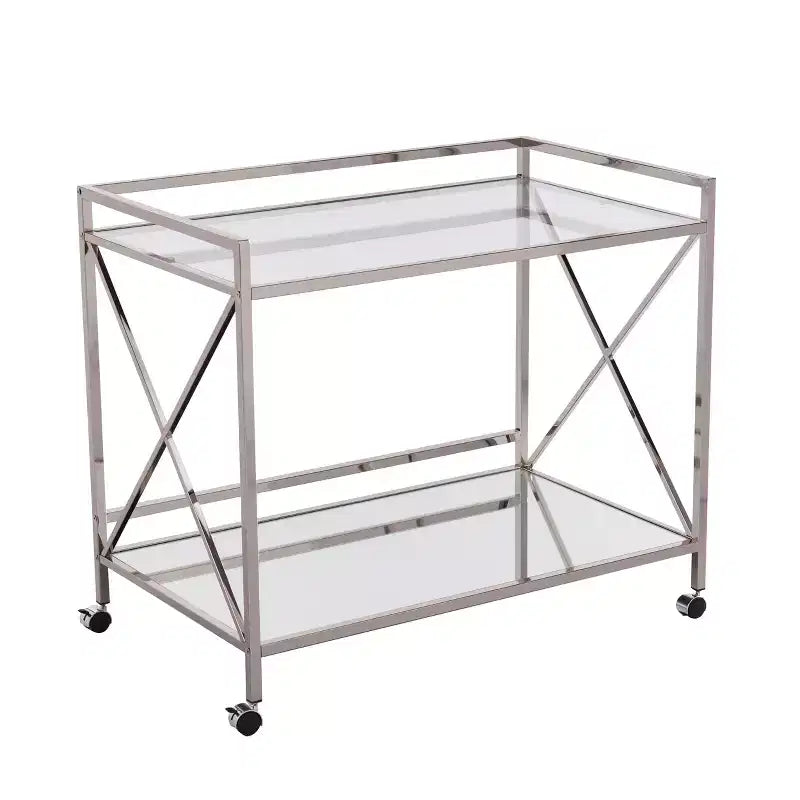 Carrello da bar Maxton - Argento/Antracite - SEI