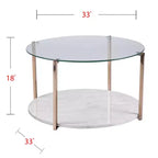 Tavolino da cocktail Avenida - Stile glamour - Oro - SEI