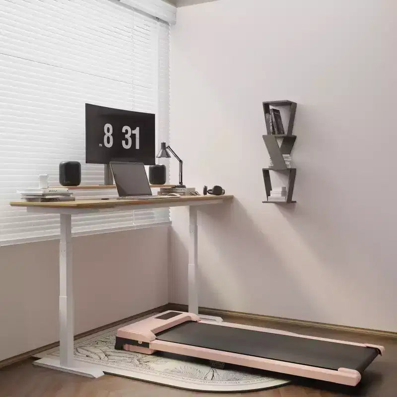 NAYSAYE Walking Pad Spacious Running Area 220 lbs Weight Capacity for Home or Office Workouts, Pink, 47.64*19.09*4.92
