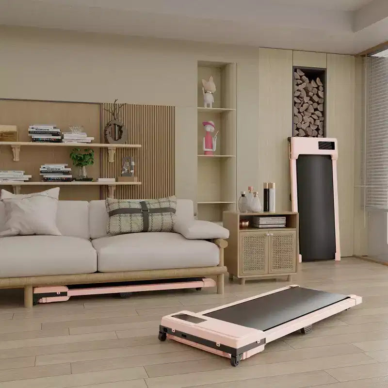 NAYSAYE Walking Pad Spacious Running Area 220 lbs Weight Capacity for Home or Office Workouts, Pink, 47.64*19.09*4.92