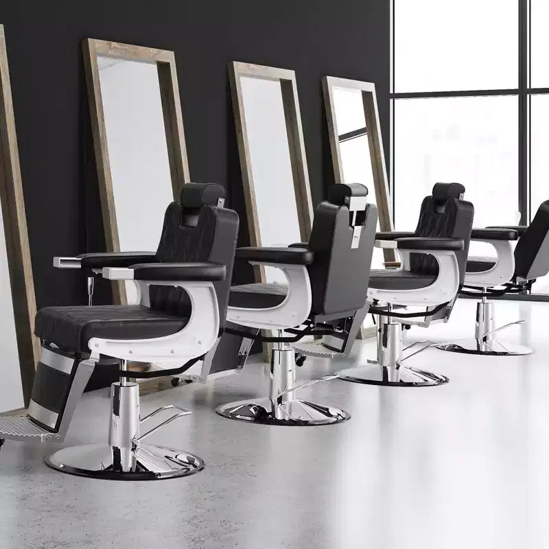 Karl Home Modern Style Heavy Duty Hydraulic Recline Barber Chair