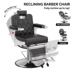 Karl Home Modern Style Heavy Duty Hydraulic Recline Barber Chair