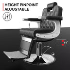 Karl Home Modern Style Heavy Duty Hydraulic Recline Barber Chair