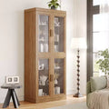 Glass Door Storage Cabinet: Simple And Stylish Design, Large-capacity Storage, Practical And Beautiful, A Powerful Tool For Home Tidiness
