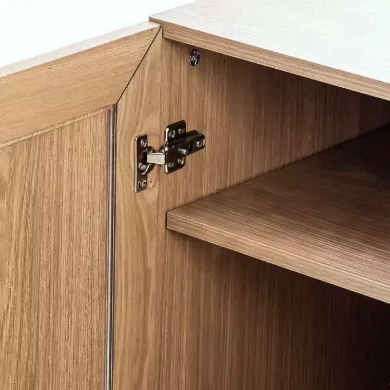 Vetrina Contenitore con Ante in Vetro: Design Semplice ed Elegante, Grande Capacità di Archiviazione, Pratica e Bella, Un Potente Strumento per l'Ordine Domestico