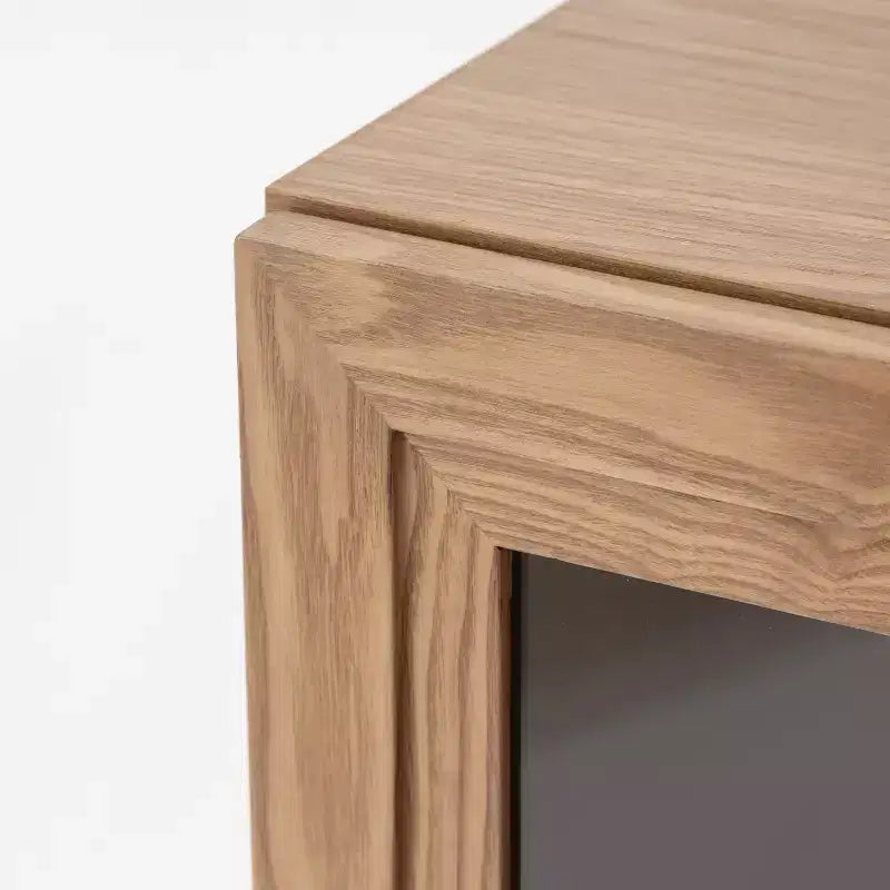 Vetrina Contenitore con Ante in Vetro: Design Semplice ed Elegante, Grande Capacità di Archiviazione, Pratica e Bella, Un Potente Strumento per l'Ordine Domestico