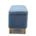 Okak Modern Pull-Open Top Comfy Boucle Ottoman Bench with Storage,Upholstered Storage Ottoman for Bedroom,Entrance