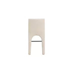 Meridian Furniture,Gramercy Beige Linen Textured Fabric Stool