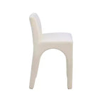 Meridian Furniture,Gramercy Beige Linen Textured Fabric Stool