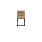 Meridian Furniture,Burke Tan Vegan Leather Bar Stool