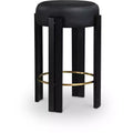 Meridian Furniture,Harrison Black Vegan Leather Counter Stool