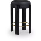 Meridian Furniture,Harrison Black Vegan Leather Counter Stool