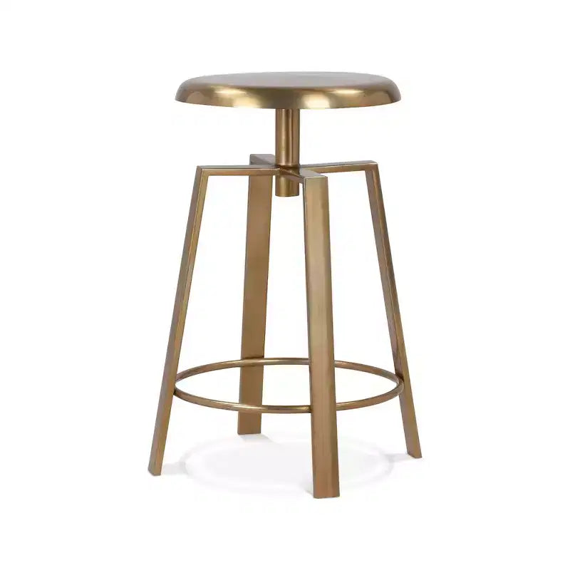 Meridian Furniture,Lang Gold Iron Counter/Bar Stool