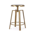Meridian Furniture,Lang Gold Iron Counter/Bar Stool