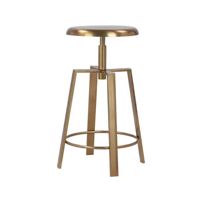 Meridian Furniture,Lang Gold Iron Counter/Bar Stool